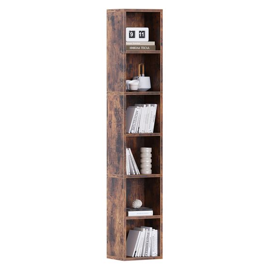 6-Cube Closet Storage Shelves with Wooden