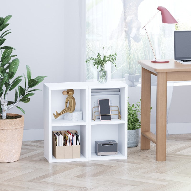 2 Cube Bookcase Display Bookshelf for Living Room Bedroom Home