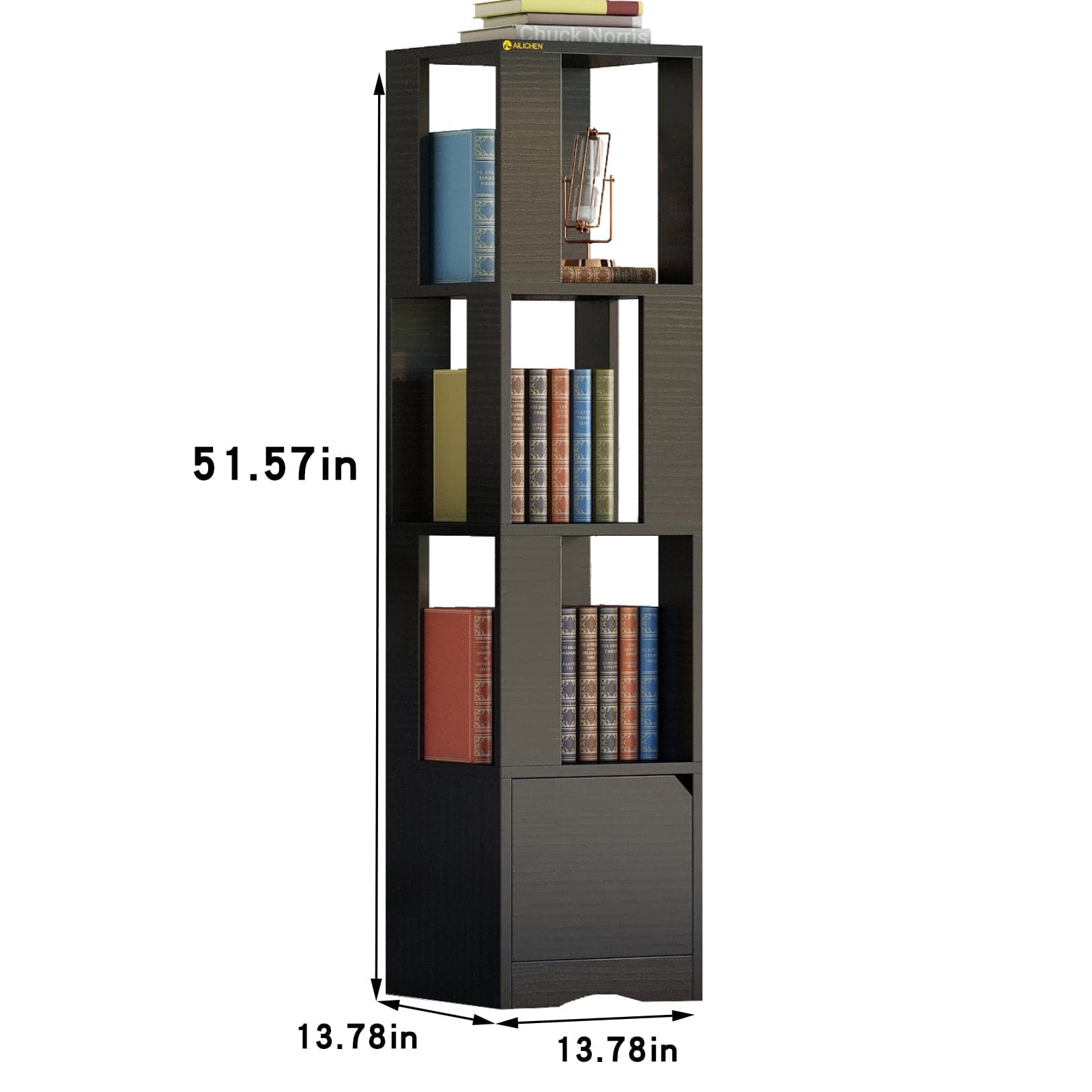 bookshelf_storage_cabinet_record_player_stand_with_shelves_size