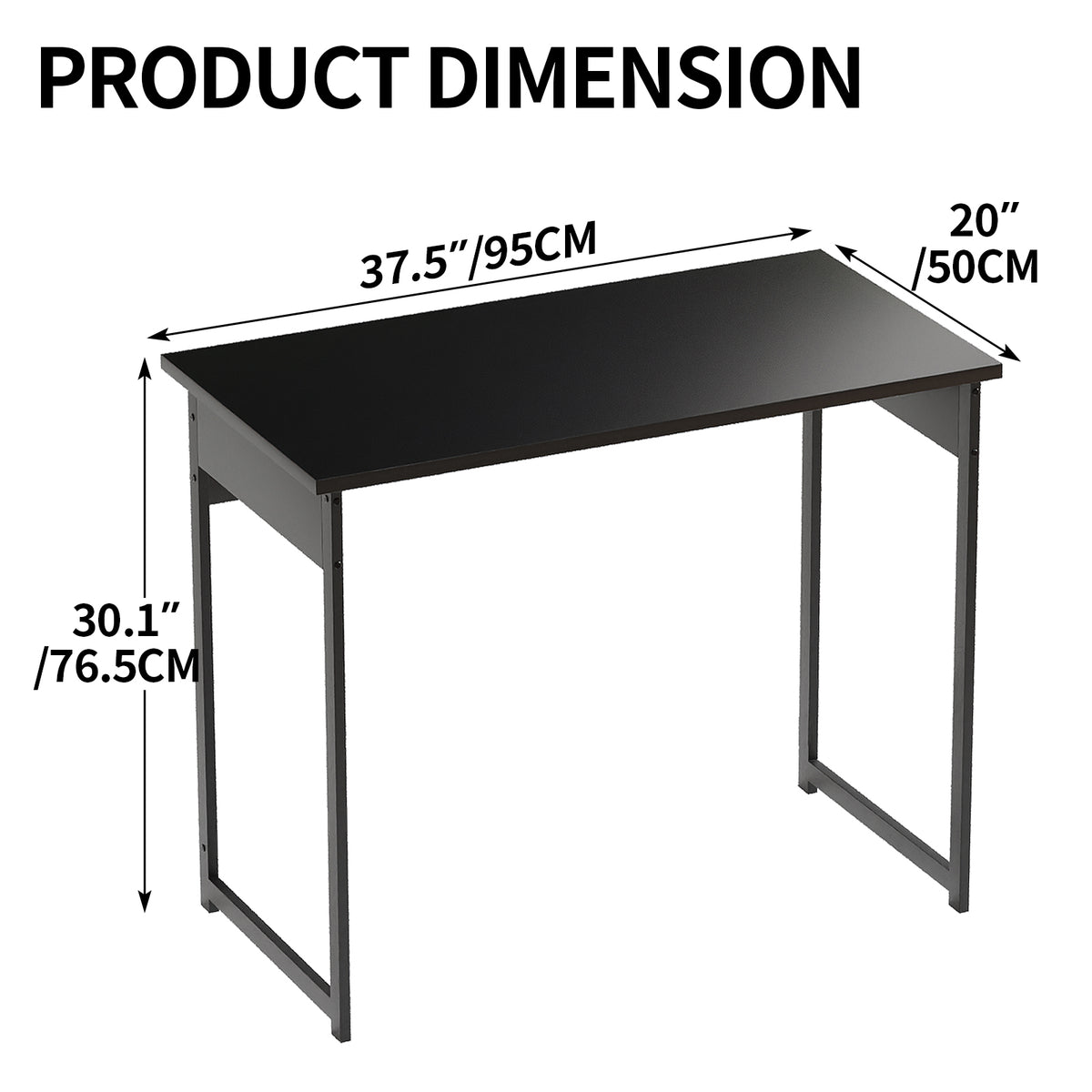 Compact Computer Desk for Home Office and Small Spaces
