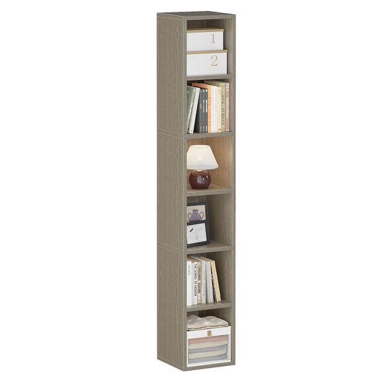 6-Cube Closet Storage Shelves with Wooden