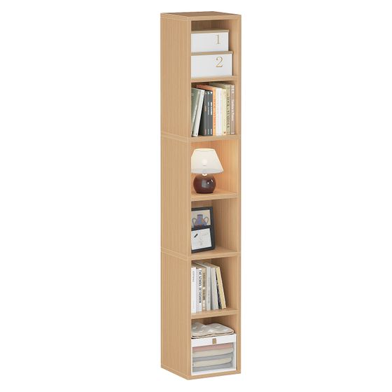 6-Cube Closet Storage Shelves with Wooden