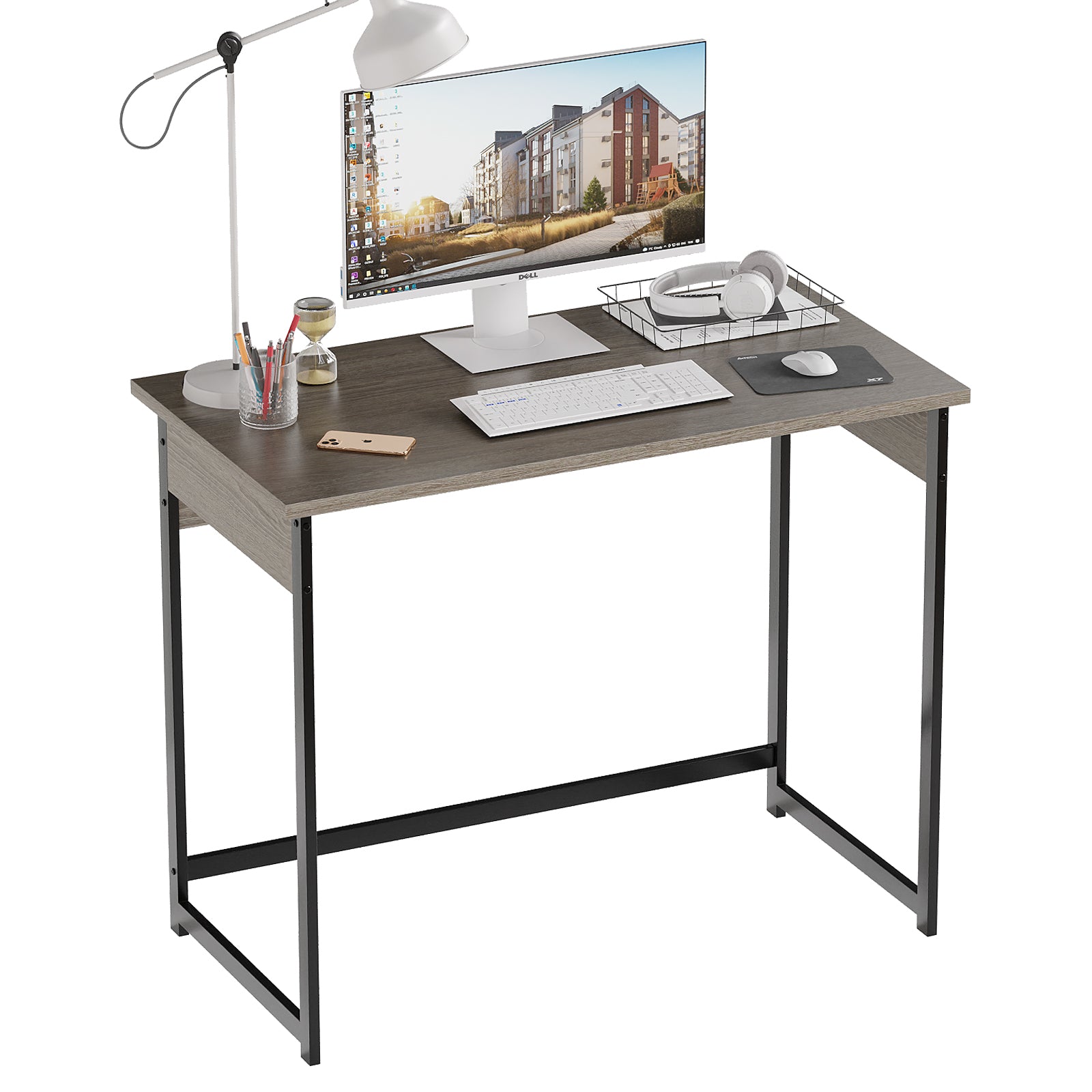 Small Computer Desk, 37.5 Inch Home Office Desk, Gaming Writing Work Study Table for Home Bedroom, Corner Desk