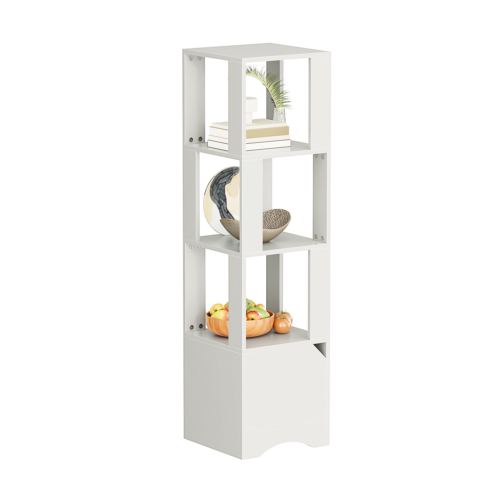 bookshelf_storage_cabinet_record_player_stand_with_shelves_white
