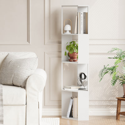 Modern Storage Display Rack Corner Tall Book Shelf