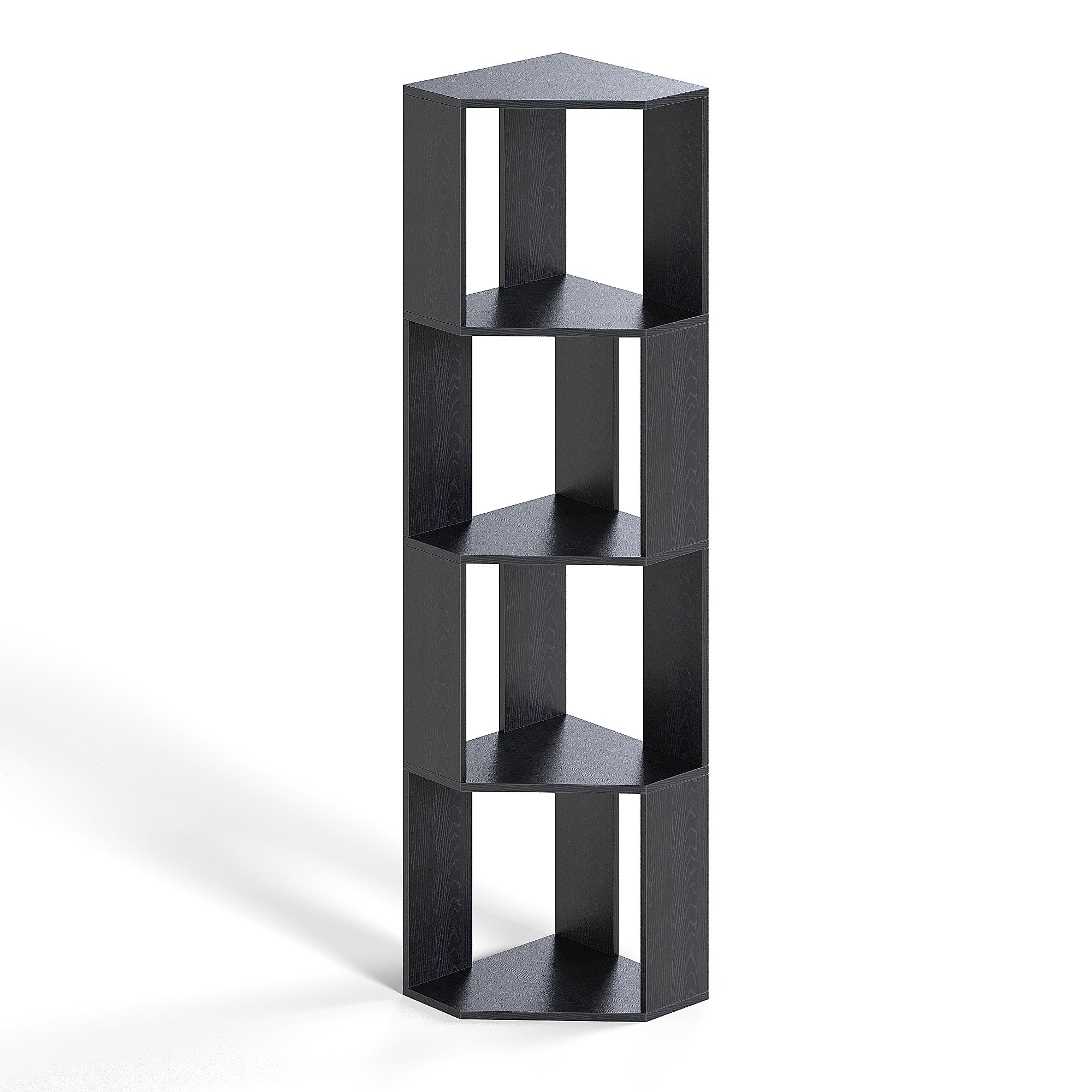 Modern Storage Display Rack Corner Tall Book Shelf
