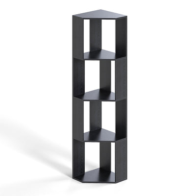 Modern Storage Display Rack Corner Tall Book Shelf