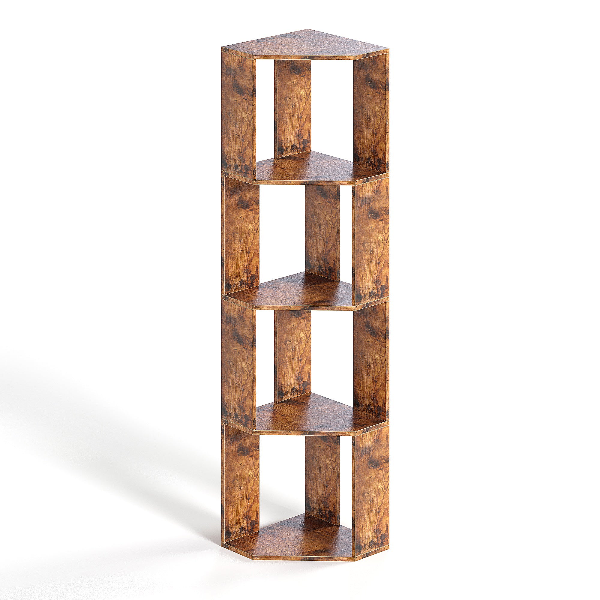 Modern Storage Display Rack Corner Tall Book Shelf