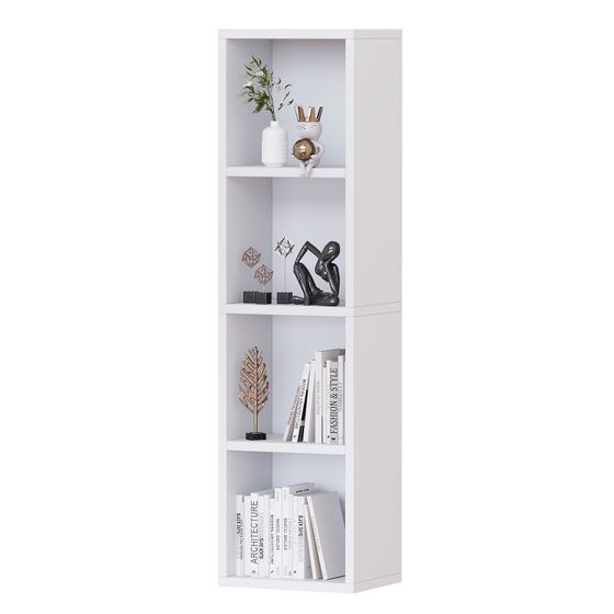 Narrow 4-Tier Bookshelf – Alisened