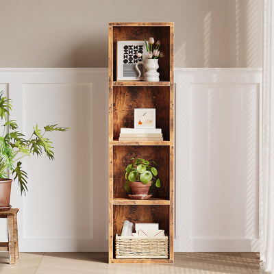 4 Cube Bookcase Display Bookshelf for Living Room Bedroom Home