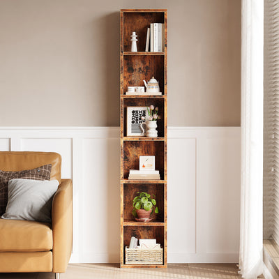 6-Cube Closet Storage Shelves with Wooden