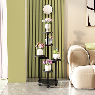 Flower Pot Stand Vertical Stepped Decorative Flower Stand
