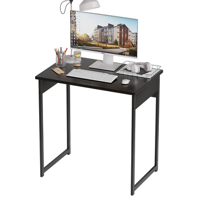 Alisened Computer Desk, Modern Simple Writing Desk with Sturdy Metal Frame, Multipurpose Home Office Workstation for Bedroom Study