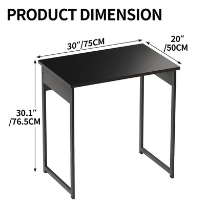 Alisened Computer Desk, Modern Simple Writing Desk with Sturdy Metal Frame, Multipurpose Home Office Workstation for Bedroom Study