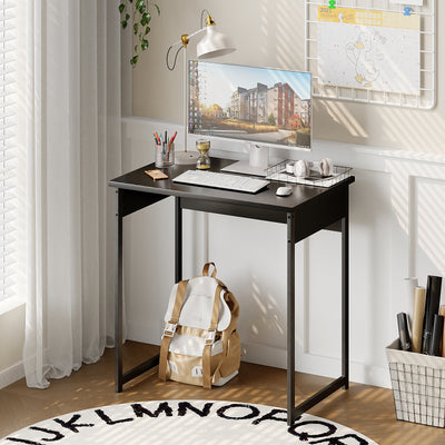Alisened Computer Desk, Modern Simple Writing Desk with Sturdy Metal Frame, Multipurpose Home Office Workstation for Bedroom Study