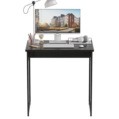 Alisened Computer Desk, Modern Simple Writing Desk with Sturdy Metal Frame, Multipurpose Home Office Workstation for Bedroom Study