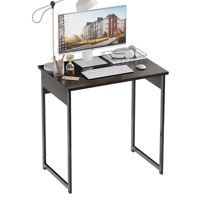 Alisened Computer Desk, Modern Simple Writing Desk with Sturdy Metal Frame, Multipurpose Home Office Workstation for Bedroom Study