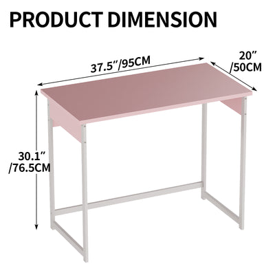 Small Computer Desk, 37.5 Inch Home Office Desk, Gaming Writing Work Study Table for Home Bedroom, Corner Desk