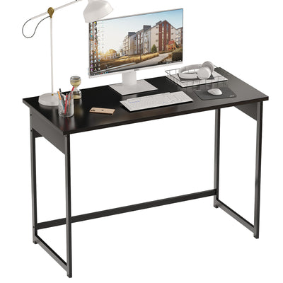 Modern Computer Desk with Sturdy Metal Frame for Home Office, Bedroom & Study