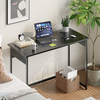 Modern Computer Desk with Sturdy Metal Frame for Home Office, Bedroom & Study