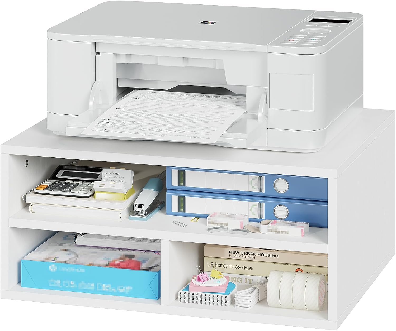 2_tier_wooden_printer_stand_desk_organizer_storage_shelf_2