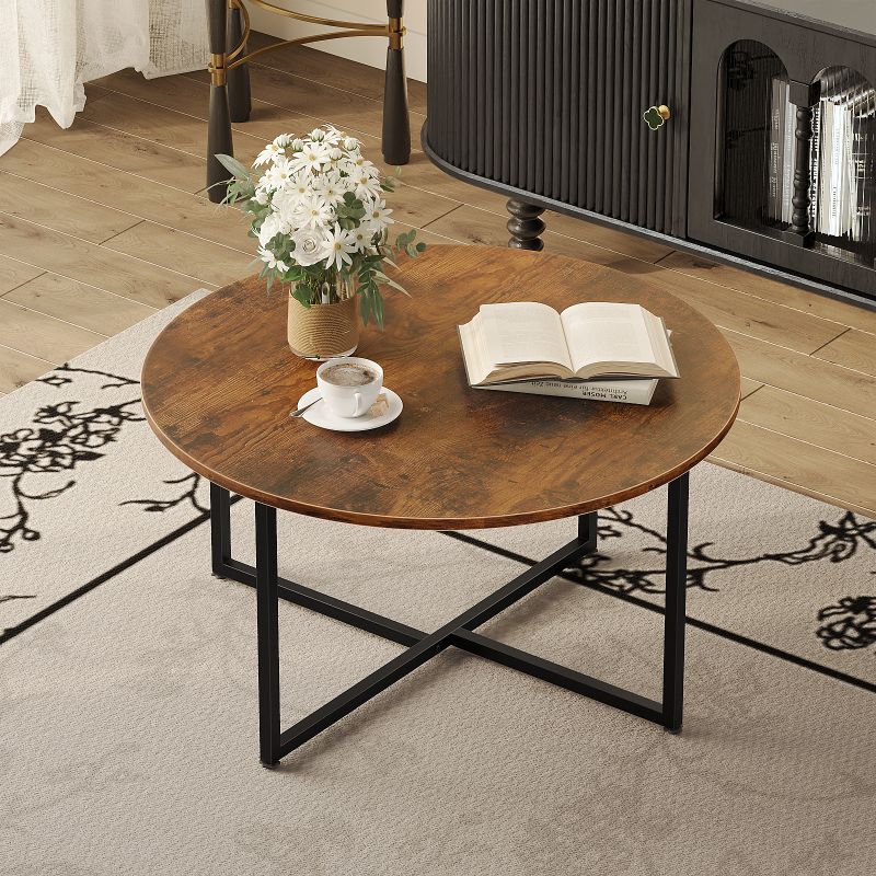 Round Coffee Table with One-Piece Top – Alisened