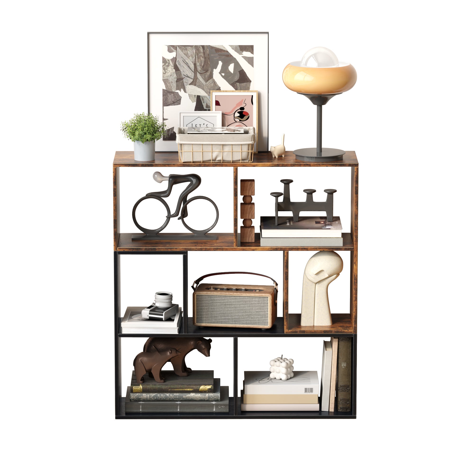 7_cube_storage_organizer_open_closet_standing_cabinet_brown+black