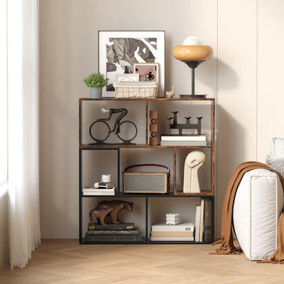 7_cube_storage_organizer_open_closet_standing_cabinet_living_room
