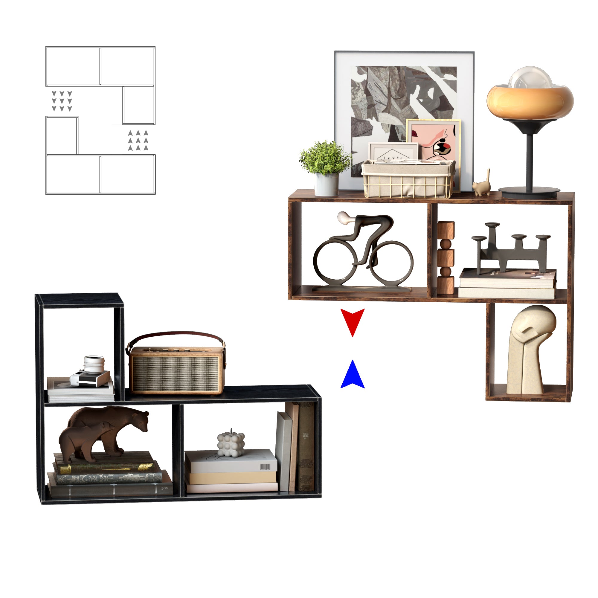 7_cube_storage_organizer_open_closet_standing_cabinet_info