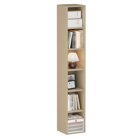 6-Cube Closet Storage Shelves with Wooden