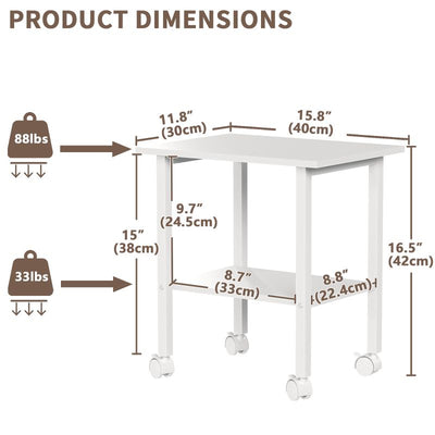 2_tier_industrial_printer_stand_under_desk_storage_shelf_steel_frame_4