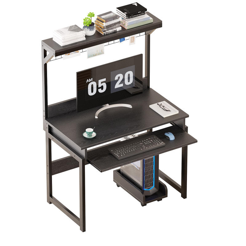 Study Table Modern Writing Desk with Storage Shelves