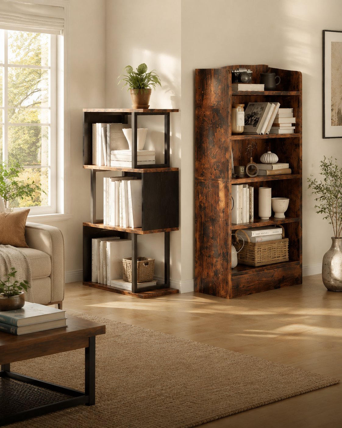 ALISENED furniture in a bright, real living space