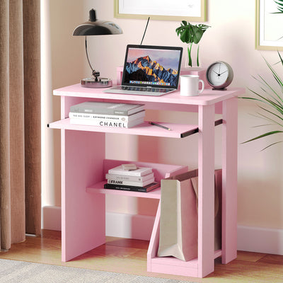 Home Office Computer Desk Writing Study Desk Book Writing Corner Table