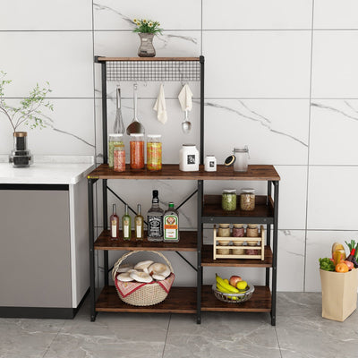 Baker's Rack Microwave Stand for Dining Room Kitchen