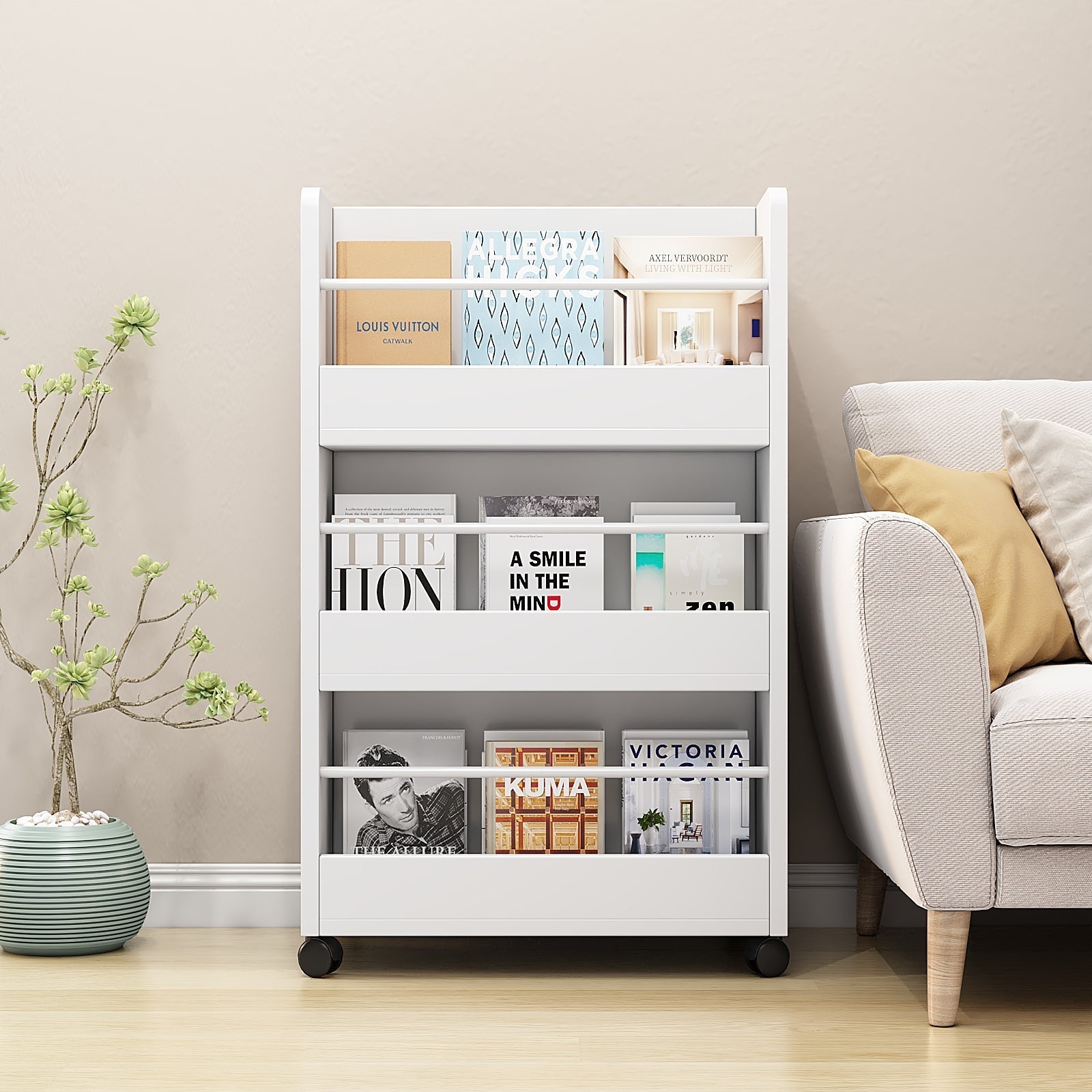 Storage Organizer Modern Book Shelf